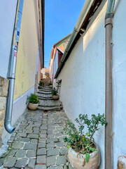 Fototapeta premium Narrow alley in Szentendre, Hungary