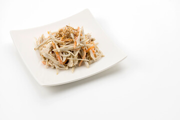 ゴボウと鶏ささ身のサラダ