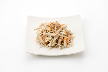 ゴボウと鶏ささ身のサラダ