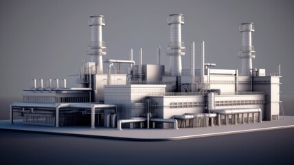 industrial facility manufacturing plant scheme generative AI