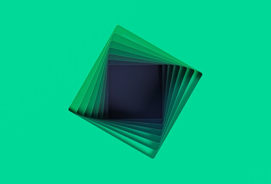 Square topology colored frame placeholder