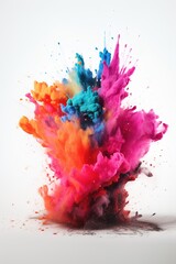 colorful paint explosion -Ai

