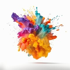 colorful paint explosion -Ai

