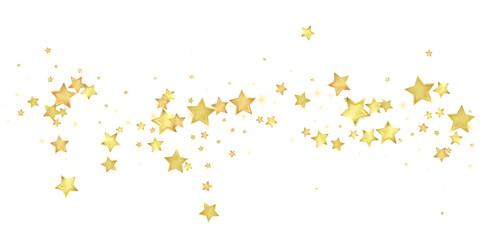 Magic stars vector overlay.  Gold stars scattered