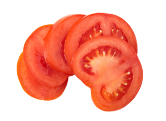 tomato on transparent background. png file