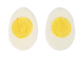 boiled egg Stainless pan on transparent background. png file