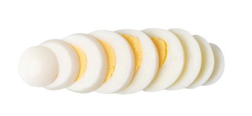 boiled egg on transparent background. png file