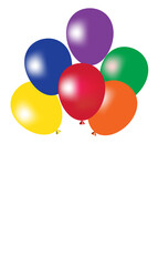 Rainbow Balloon and colorful for Pridemonth day  isolated on transparent background.PNG file