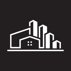 Fototapeta premium Real estate logo icon design
