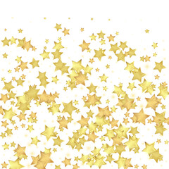 Magic stars vector overlay.  Gold stars scattered
