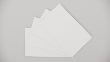 Modern business card mockup template with clipping path. Mock-up design for presentation branding, corporate identity, advertising, personal, stationery, graphic designers presentations. 3d Rendering