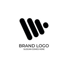 Fototapeta na wymiar company and brand logo for business black. company and brand logo for a business, Brands and business logo, modern logo, t-shirt design.letter m logos