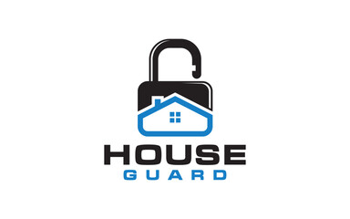 House guard logo design. Home Security Logo Template