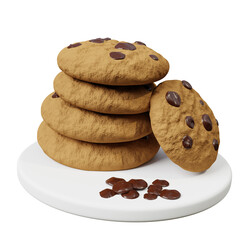 3D Cookies Illustration