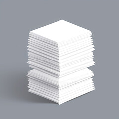 Blank Paper Stack Template