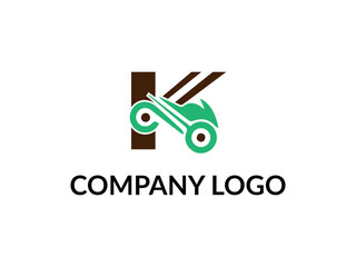 Modern abstract digital logo. typography, Creative Bike and  Minimal technology   vector illustration logo.  symbol set for  artist, modern style Awesome logo in shape a template Mode flat.