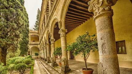 Monastery of Yuste, 15th Century Gothic-Renaissance Style, European Heritage Label, Spanish Goods...