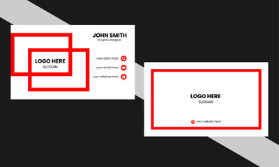  Creative and Clean Business Card Template.simple business card design 