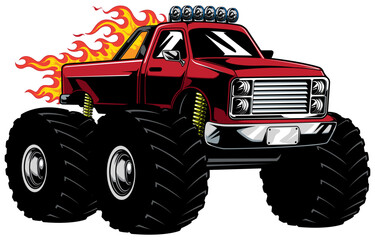Monster Truck Mascot © Malchev