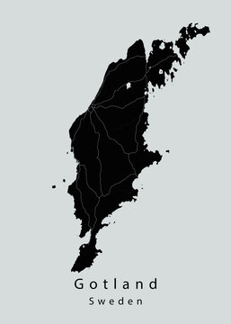 Gotland Sweden Island Map
