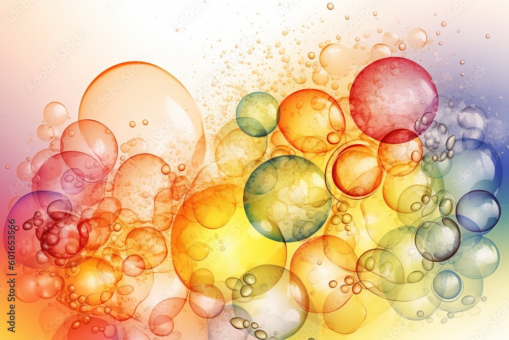 Poster bubbles isolated on white background. generated by ai