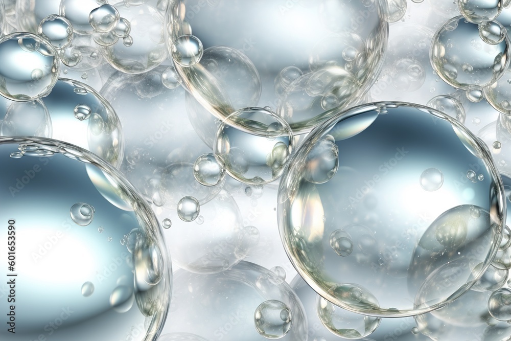 Poster bubbles isolated on white background. generated by ai
