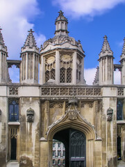 Fototapeta na wymiar Gate of King's College, Cambridge, England