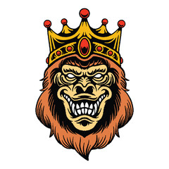 Illustration of the King of Kong Mascot
