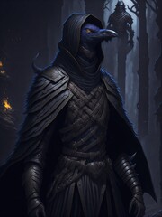 Kenku Hunter 4 raven, ranger, dungeons and dragons, fantasy, character,