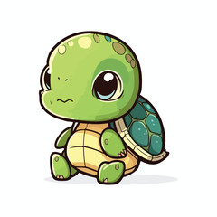 Fototapeta premium vector cute turtle cartoon style