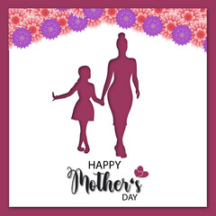 Plakat Mother's Day is an opportunity to express love and gratitude and helped us to become the people we are today.