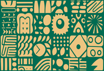 abstract trendy hand drawn shapes,simple shape background