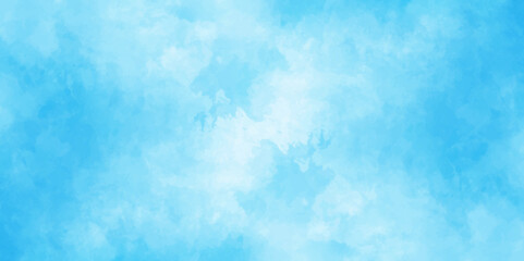 Obraz premium abstract blue watercolor background with colors . watercolor scraped grungy background . This watercolor design with watercolor texture on white background .Background with clouds on blue sky.