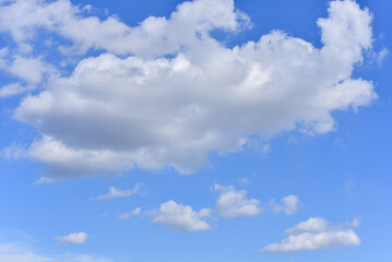 Obraz na płótnie Canvas Beautiful sky, Cumulonimbus cloud and cirrus cloud