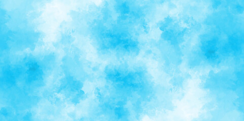 abstract blue watercolor background with colors . watercolor scraped grungy background . This watercolor design with watercolor texture on white background .Background with clouds on blue sky.