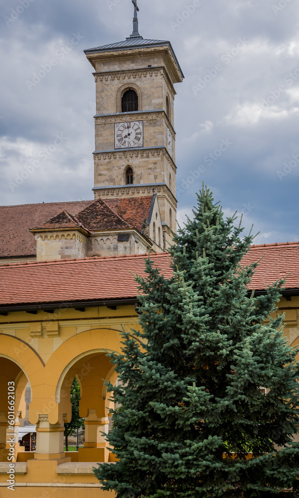 Canvas Prints Bell tower of Cathedral of St Michael in Alba Carolina Fortress in Alba Iulia, Romania