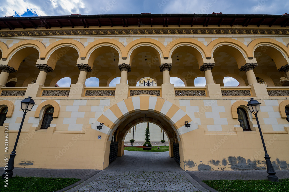 Canvas Prints Walls of Orthodox Coronation Cathedral of Holy Trinity in Alba Carolina Fortress in Alba Iulia city, Romania