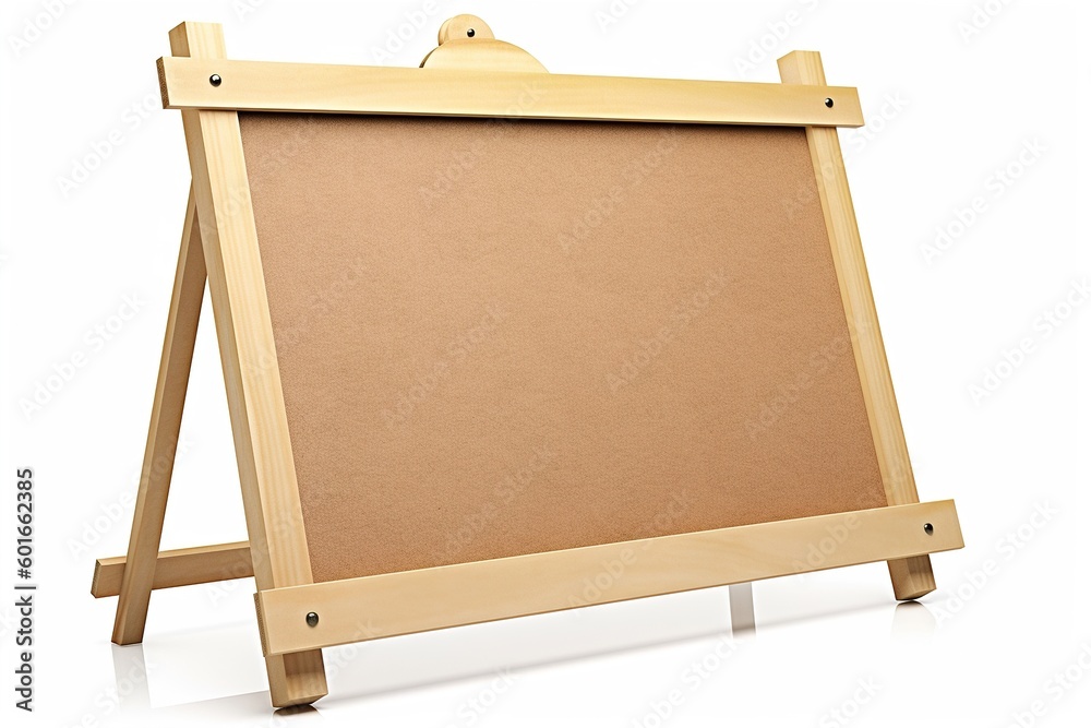 Poster signboard isolated on white background. generated by ai