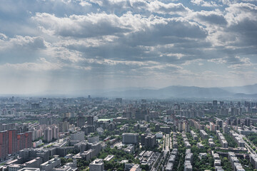 Fototapeta na wymiar Beijing urban landscape buildings