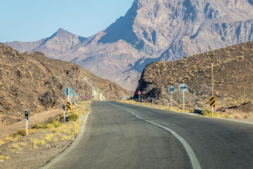 Road in Yazd Province in Iran