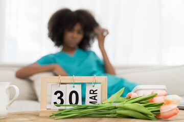 National Doctor's day concept. Holiday, 30 march on calendar