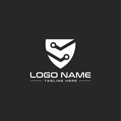 Security logo design concept. security and safety vector icon illustration.