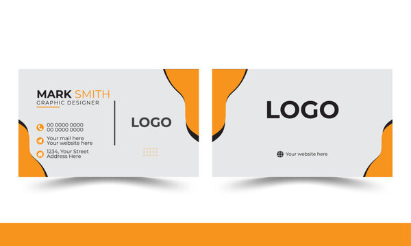 Business Card Mockup with Layout.