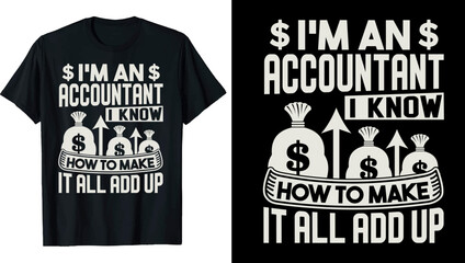 Obraz premium Accountant T-Shirt design