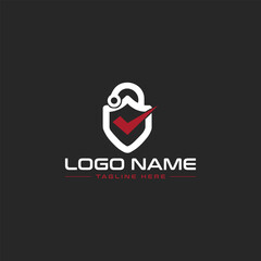 Safe protection logo. Security logo design concept