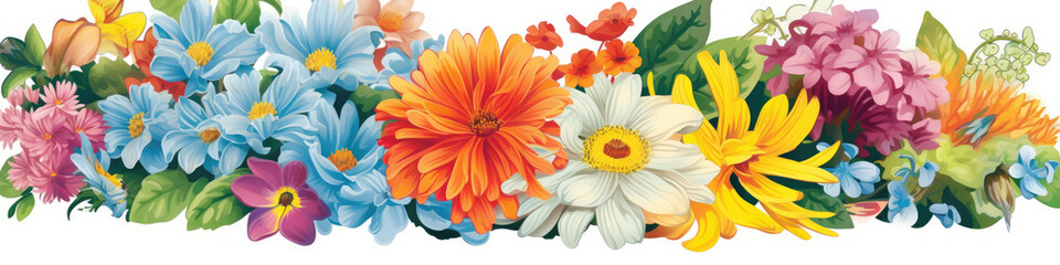 Obraz premium Collection of flowers wallpapper widescreen