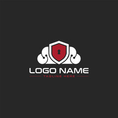 Security logo design concept. security and safety vector icon illustration.