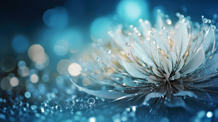 Fototapeta premium magical ice crystals, ornamental crystal. generative ai.