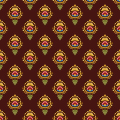 Digital Textile Design and Beautiful ethnic and Mughal art Pattern and motif, digital print 