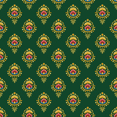 Digital Textile Design and Beautiful ethnic and Mughal art Pattern and motif, digital print 